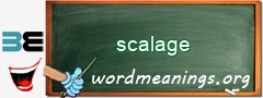 WordMeaning blackboard for scalage